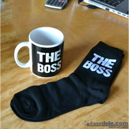 SET TAZA Y CALCETINES "THE BOSS"