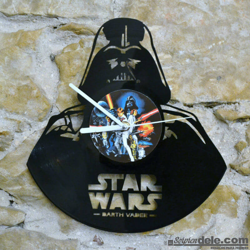 RELOJ DISCO DE VINILO DARTH VADER - regalos originales