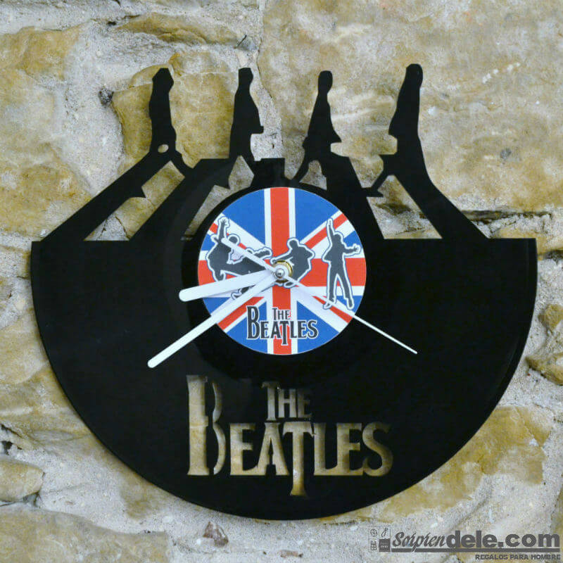 RELOJ DISCO DE VINILO BEATLES - regalos originales