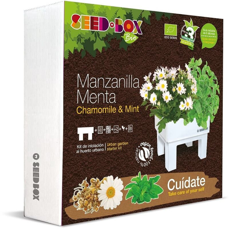 KIT DE CULTIVO MANZANILLA Y MENTA