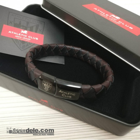 PULSERA TRENZADA 2 COLORES ATHLETIC CLUB DE BILBAO