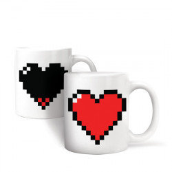Taza corazón que cambia de color con la temperatura - Regalos para Hombre