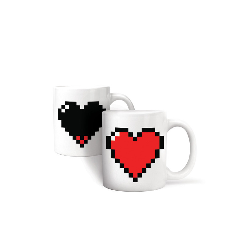 Taza corazón que cambia de color