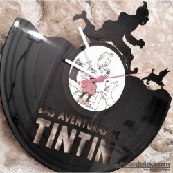 RELOJ DISCO DE VINILO TINTIN - regalos originales