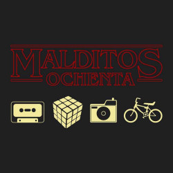 camiseta malditos 80