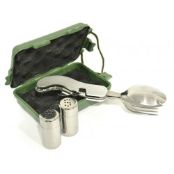 SET CUBIERTOS + SALERO Y PIMENTERO