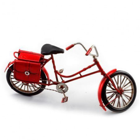 Figura bicicleta de metal 