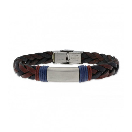 PULSERA TRENZADA Y ACERO "LISKA" PULSERA TRENZADA Y ACERO "LISKA"