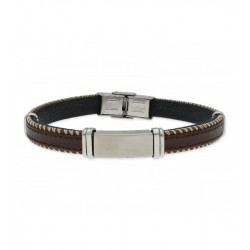 Imagén: PULSERA PIEL Y ACERO "LISKA"
