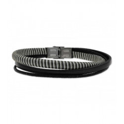 Imagén: PULSERA PIEL Y ACERO "LISKA"