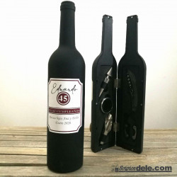 Imagén: SET DE VINO BOTELLA PERSONALIZABLE