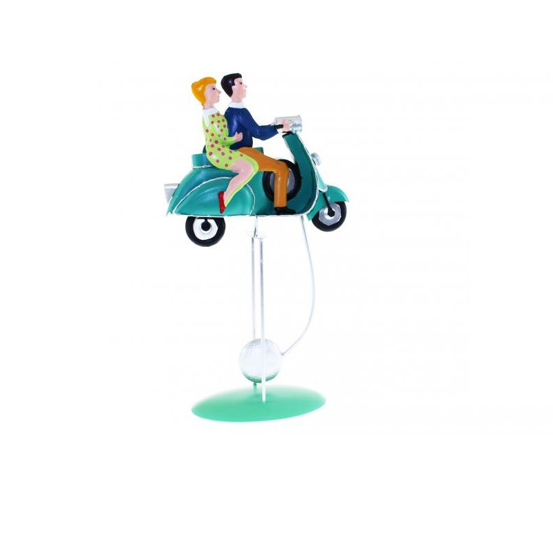 figura balanceo moto retro