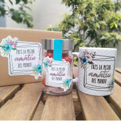 SET PERSONALIZADO TAZA + BOMBONES