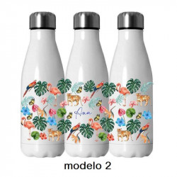 BOTELLA TERMO PERSONALIZADA FLORES