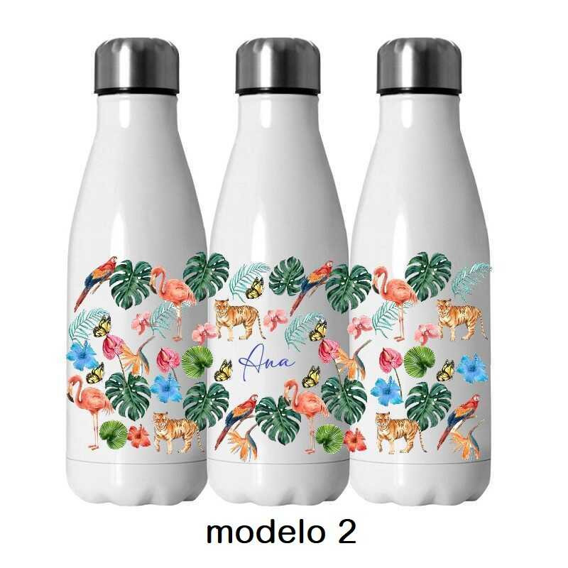 BOTELLA TERMO PERSONALIZADA FLORES