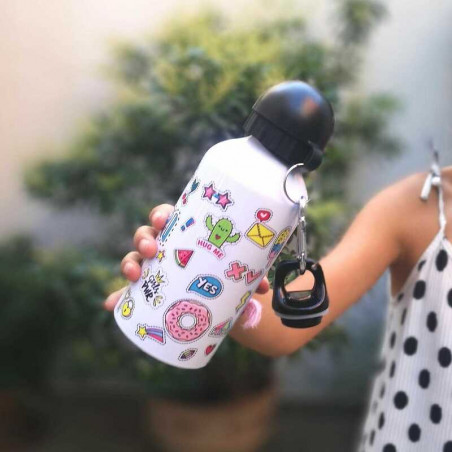 BIDÓN DE ALUMINIO PERSONALIZADO ICONOS POP