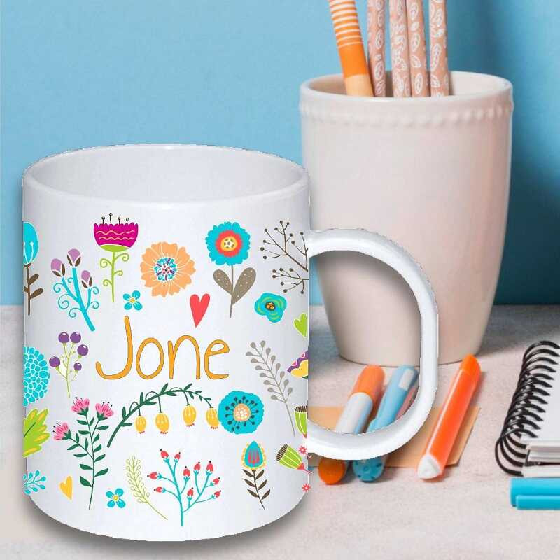 Taza irrompible plástico personalizada