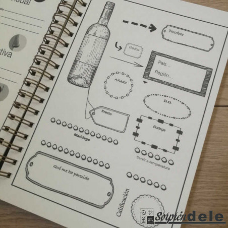 CUADERNO DE CATA DE VINOS