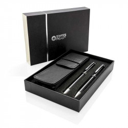 SET BOLÍGRAFO Y ROLLER CON FUNDA