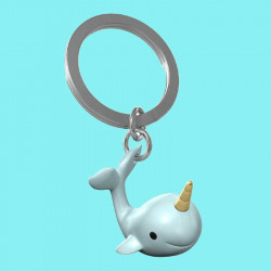 LLAVERO DE METAL BALLENA NARVAL