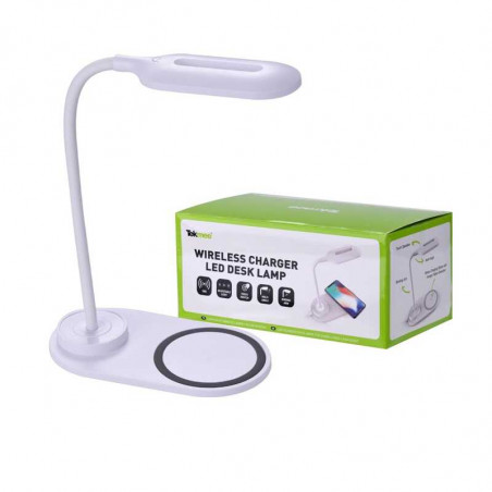LÁMPARA LED CON CARGADOR  INALÁMBRICO
