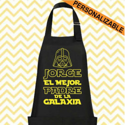 DELANTAL PERSONALIZADO "MEJOR DE LA GALAXIA"