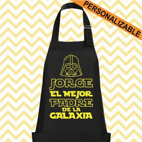 DELANTAL PERSONALIZADO "MEJOR DE LA GALAXIA"