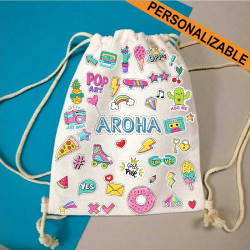 mochila saco personalizado infantil