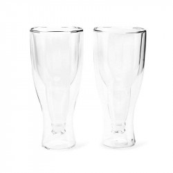 SET 2 VASOS CERVEZA DOBLE PARED