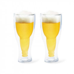 SET 2 VASOS CERVEZA DOBLE PARED