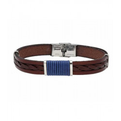 PULSERA TRENZADA MARRÓN "LISKA"