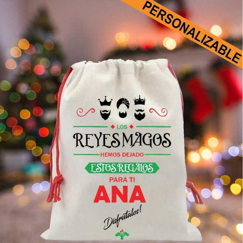 SACO NAVIDAD PERSONALIZADO