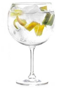 elaboración de un buen gin tonic