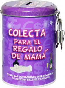 hucha colecta regalos mamá