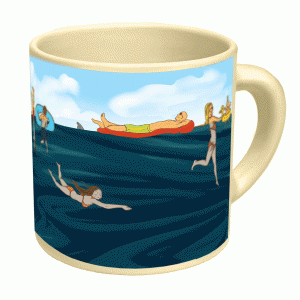 taza tiburón que cambia de dibujo