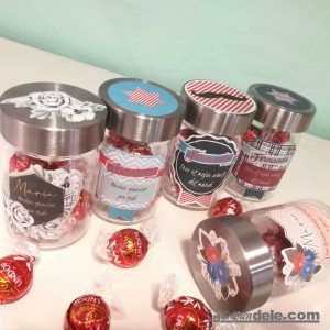 Tarro bombones personalizado