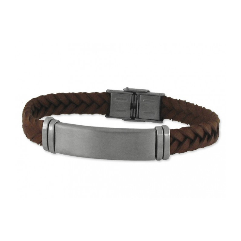 pulsera cuero hombre